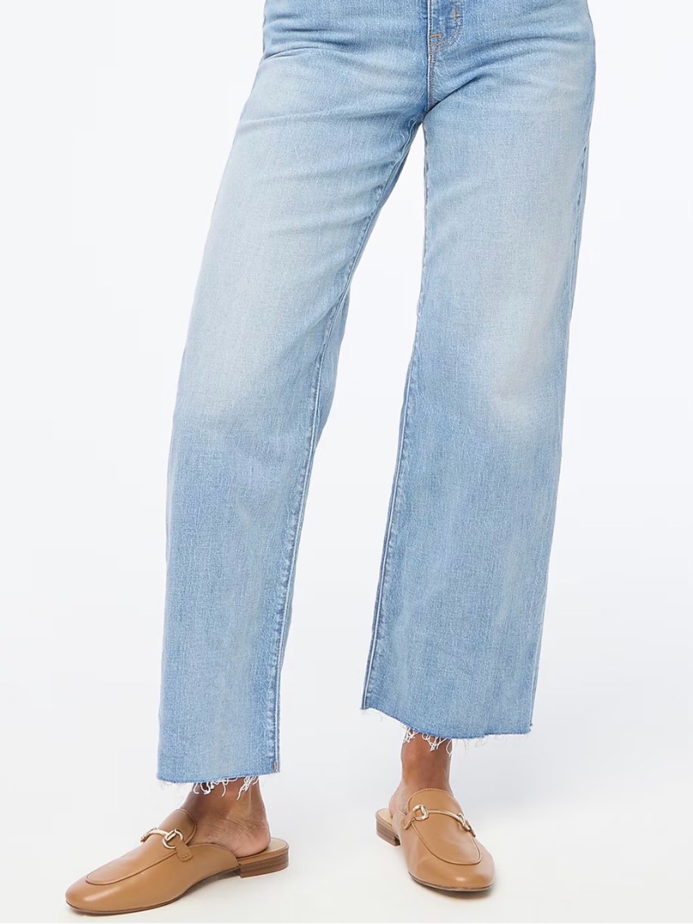 👖 J.Crew Tall Wide-Leg Cropped Jean in All-Day Stretch – Size 31 Tall
